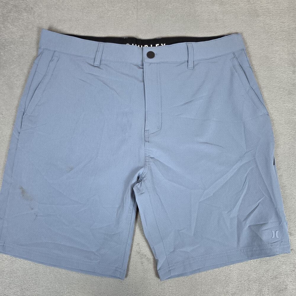 Hurley Men's Hybrid Shorts Size 38 Blue Stretch Performance Chino Casual Golf